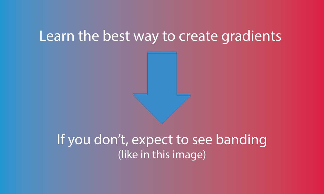 Is there Banding in your DTF Print that has Gradients? Here's how to fix it.