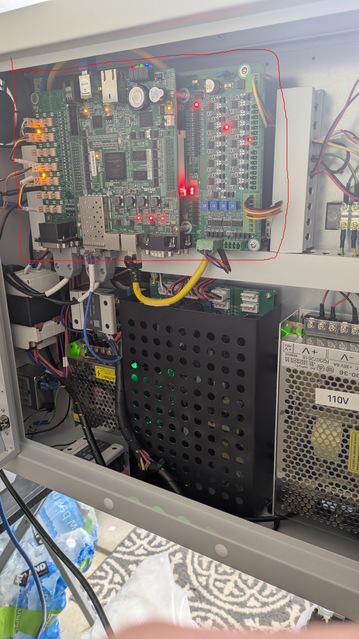 Placa base - 5 cabezales de impresión para la impresora DTF de BinterJet