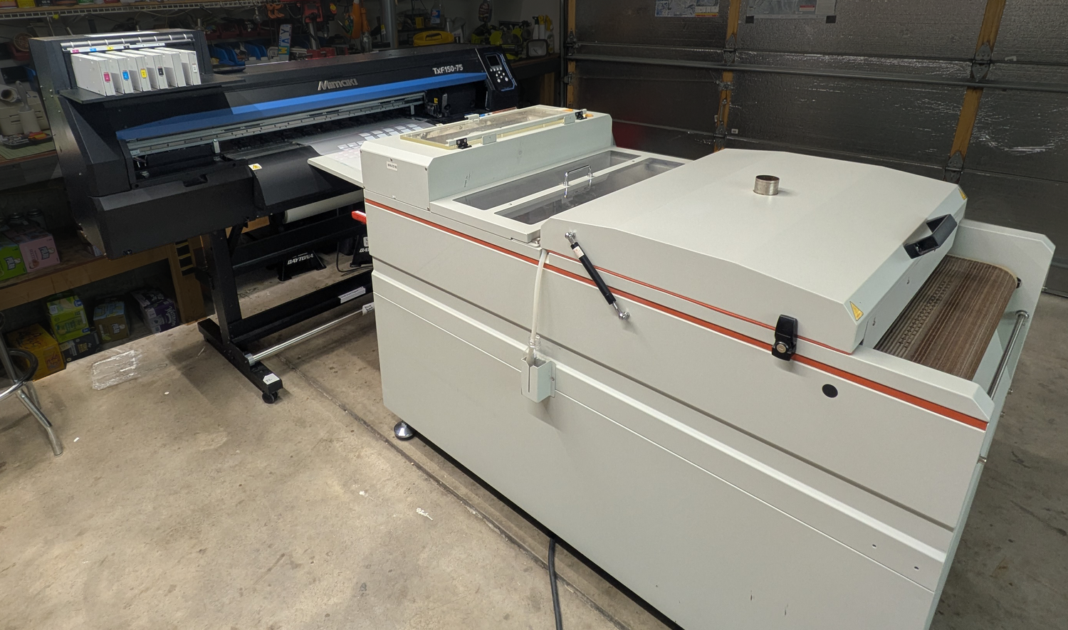 Mimaki DTF and Shaker Dryer